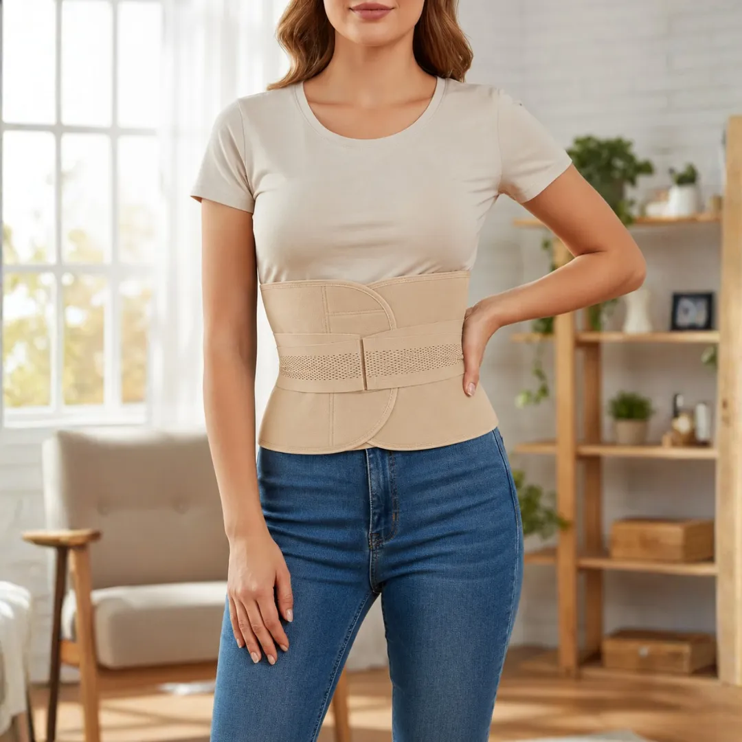 Faja Modeladora Posparto Velcro — modelo
